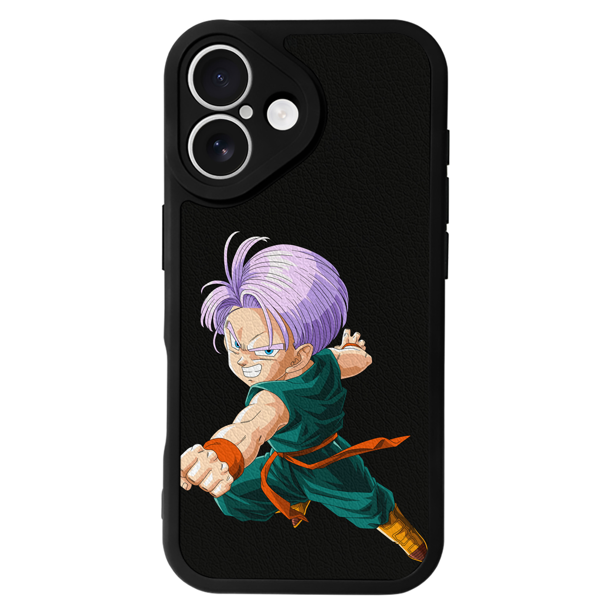 （画像用） ドラゴンボール トランクス（Torankusu）DRAGON BALL Trunks 【iPhone 16シリーズ対応】シリコンスマホケース（レザー調） 材質：シリコン